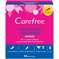 Los mejores  - Carefree Protegeslips Cotton Feel Flexiform con aroma fresco para slip y tanga- transpirables- talla S-M (5 x 56…